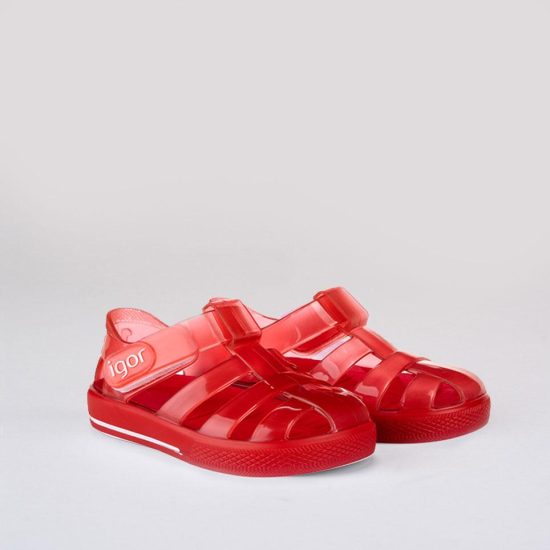IGOR Red Jelly Sandals