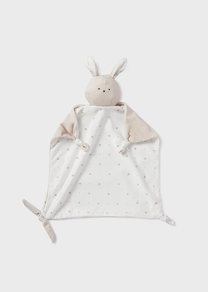 MAYORAL Beige & White Bunny Comforter