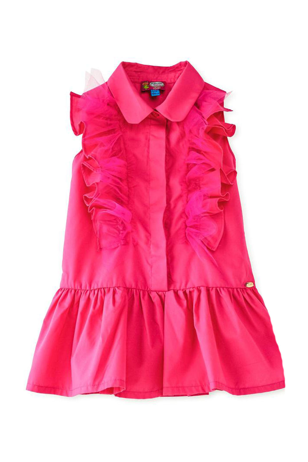 ROSALITA SENORITAS Pink Ruffle Shirt Dress - Poppydoll
