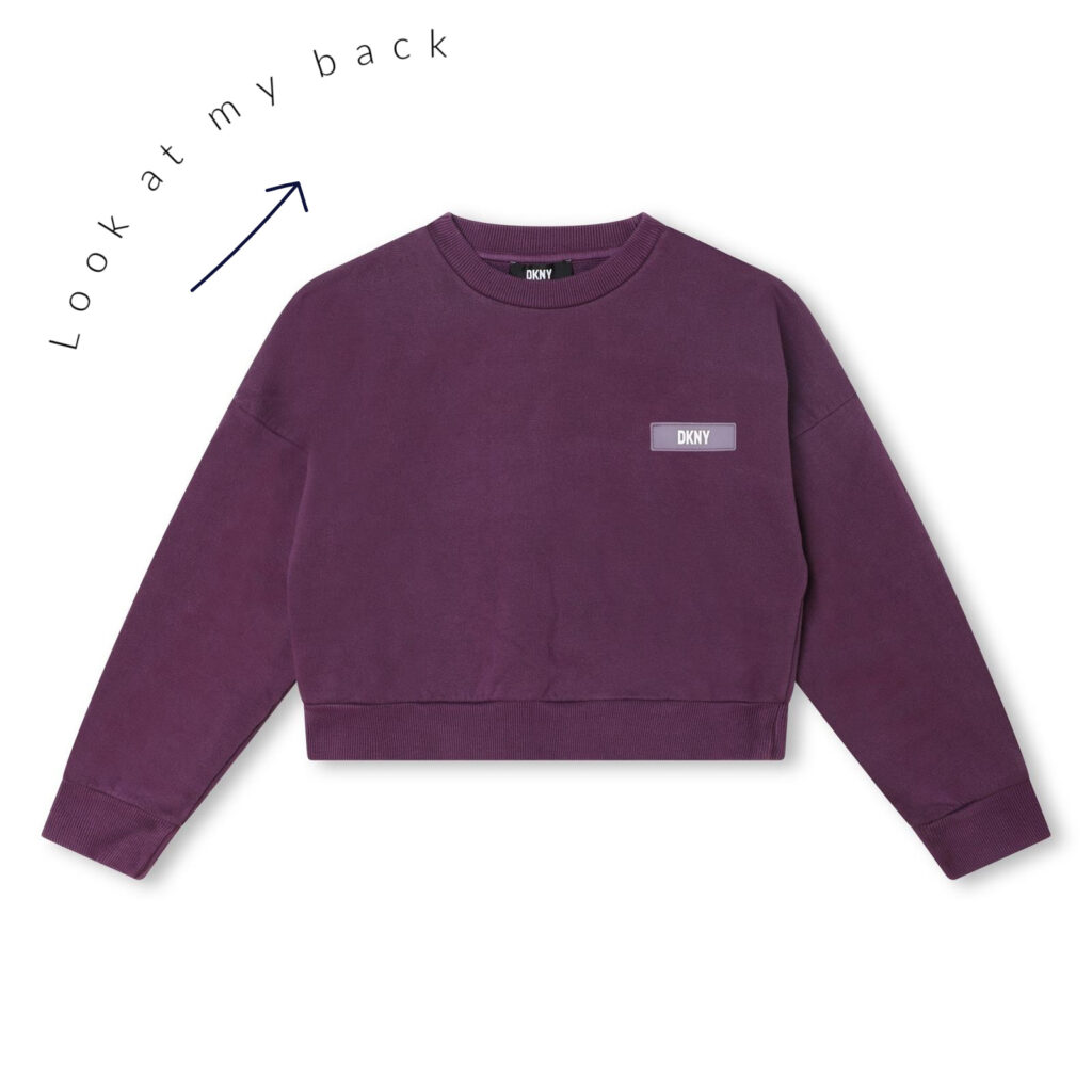 DKNY Purple Logo Sweatshirt