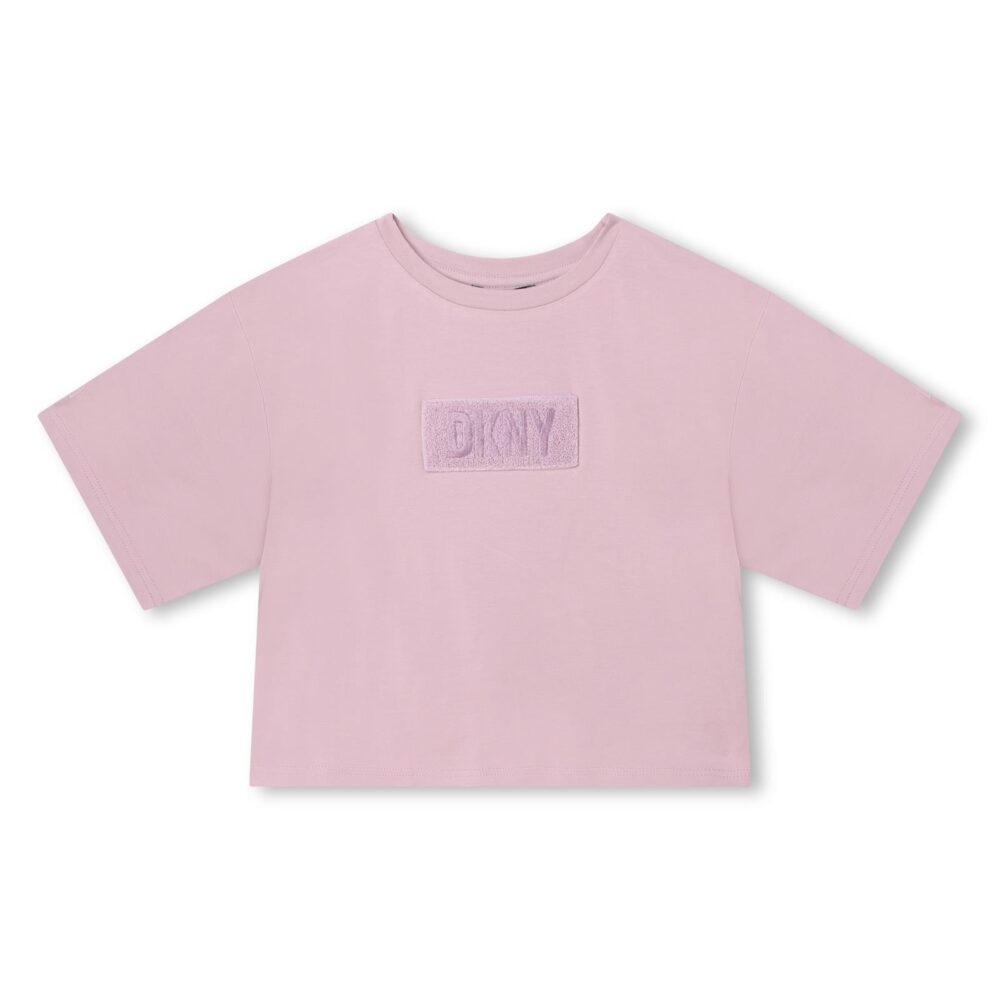 DKNY Cropped Pink Tshirt - Poppydoll