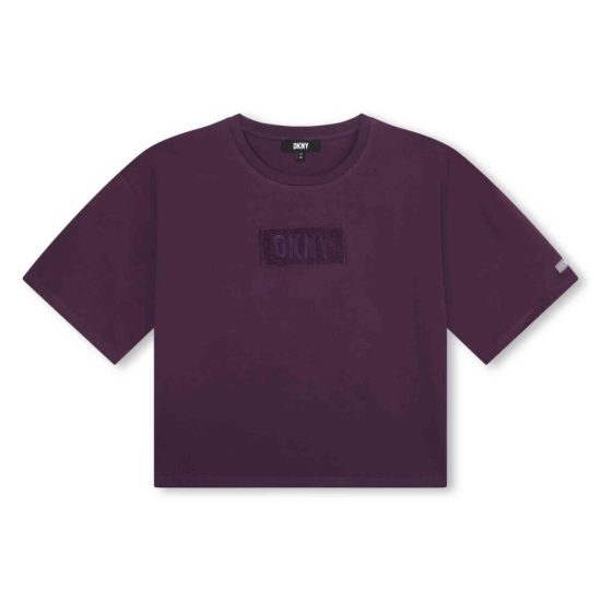 DKNY Cropped Purple Tshirt