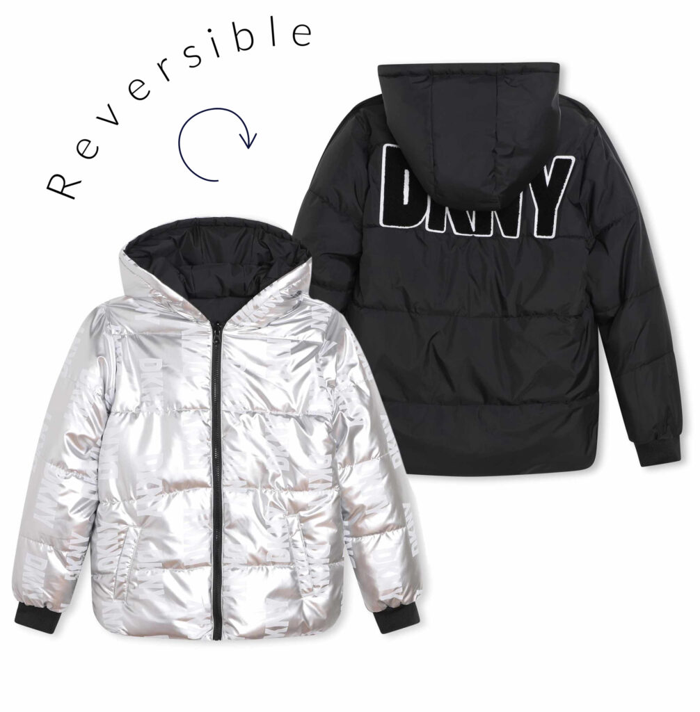 DKNY Silver Reversible Coat