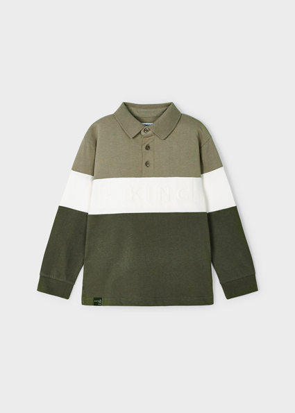 MAYORAL Green & Ivory Polo Shirt