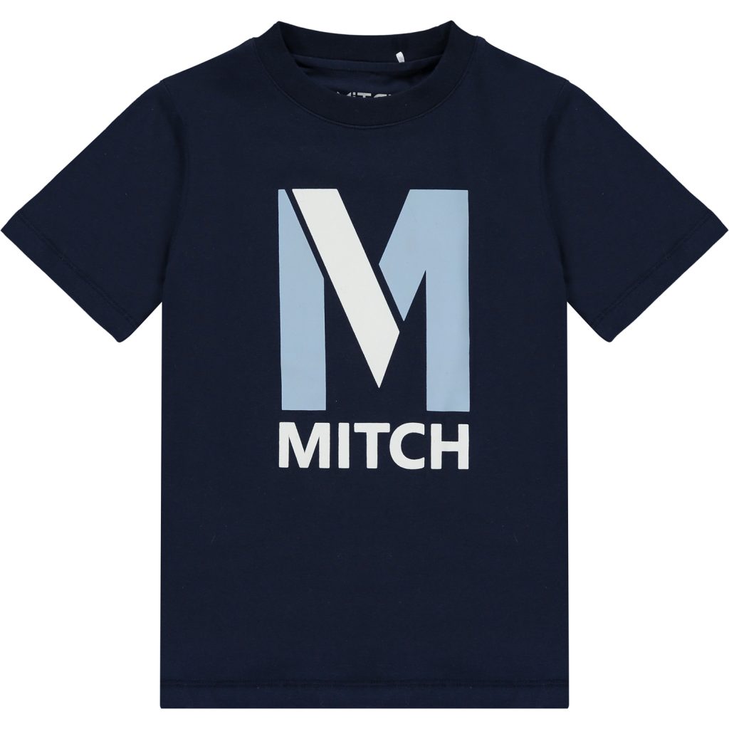 Mitch Navy Logo Tshirt