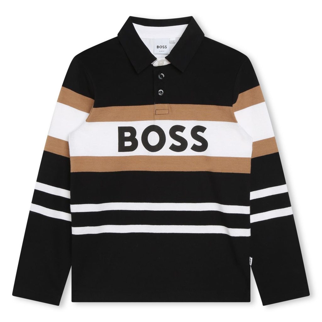 Boss Striped Polo Shirt