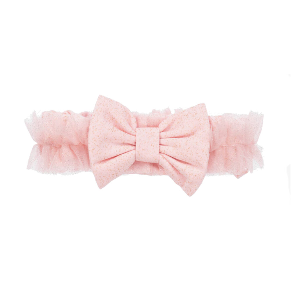 LITTLE A Eden Pink Bow Headband