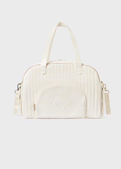 MAYORAL Ivory Quilted Changing Bag