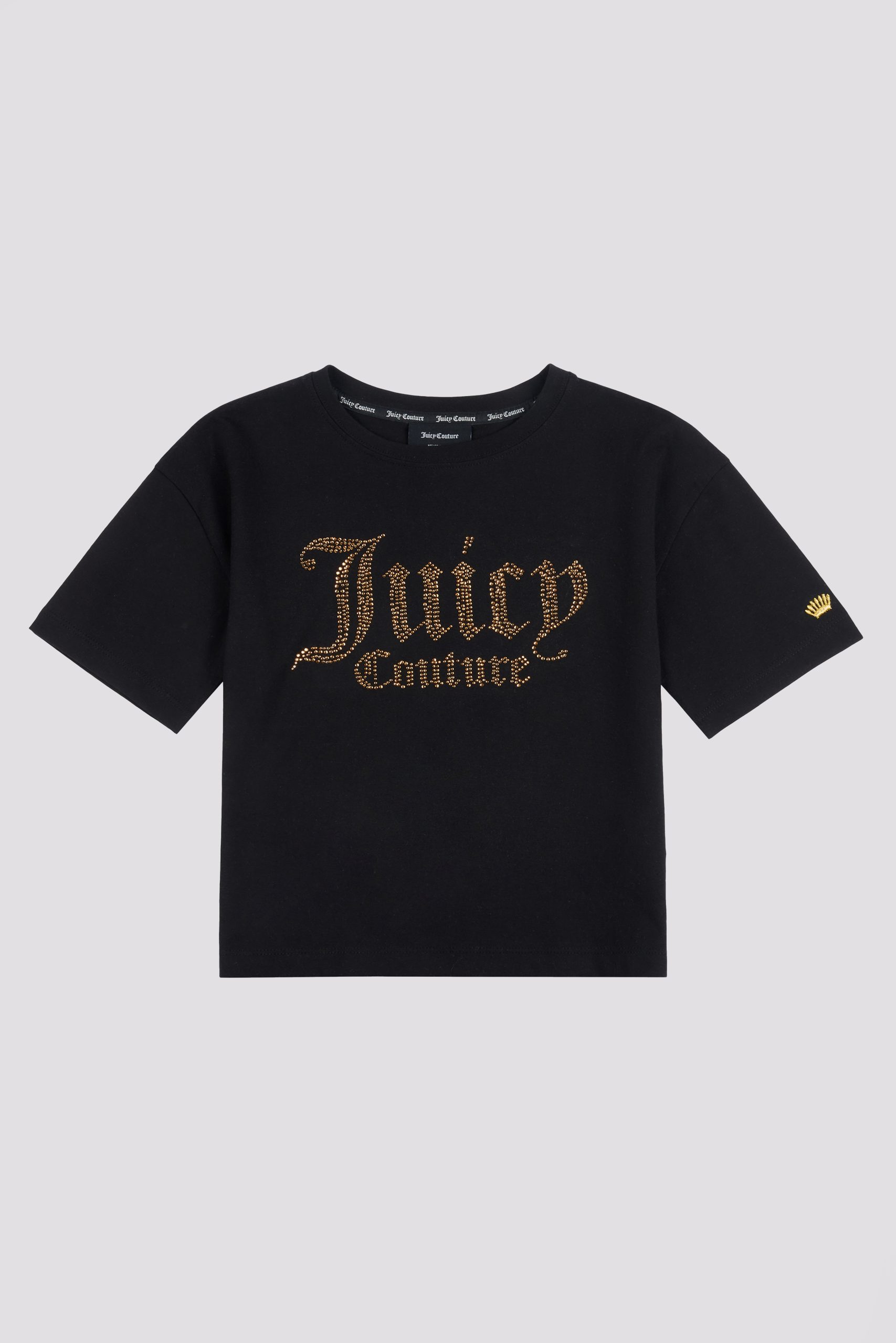 JUICY COUTURE Black Rhinestone Logo Tshirt - Poppydoll