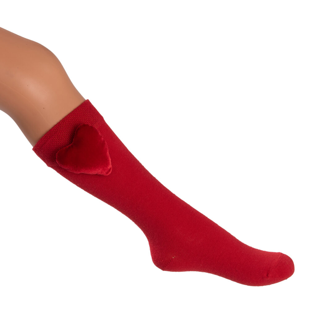 Daga Red Heart Knee Socks
