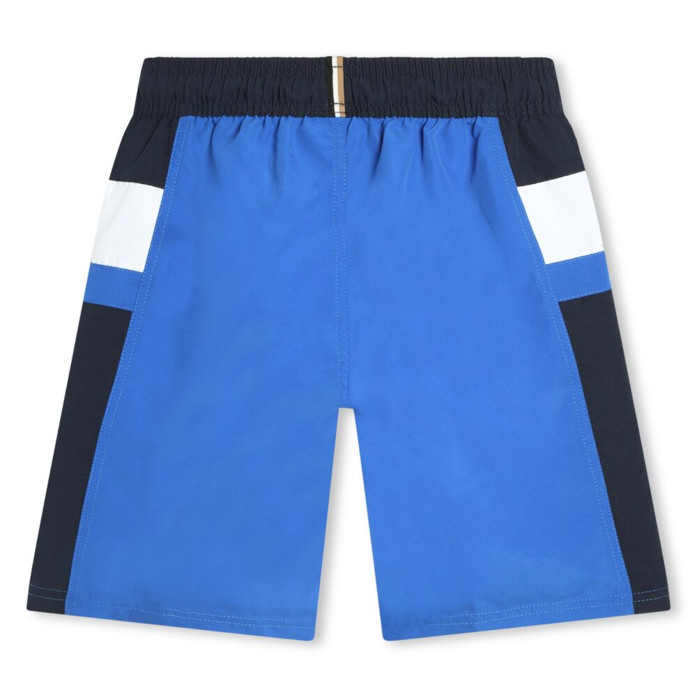 Boss Blue & Navy Swim Shorts (Back)