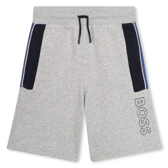 BOSS grey logo shorts