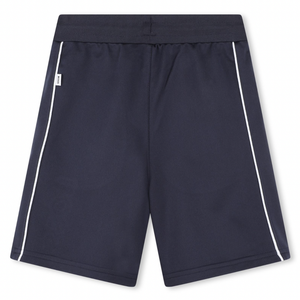 BOSS Navy Jersey Shorts