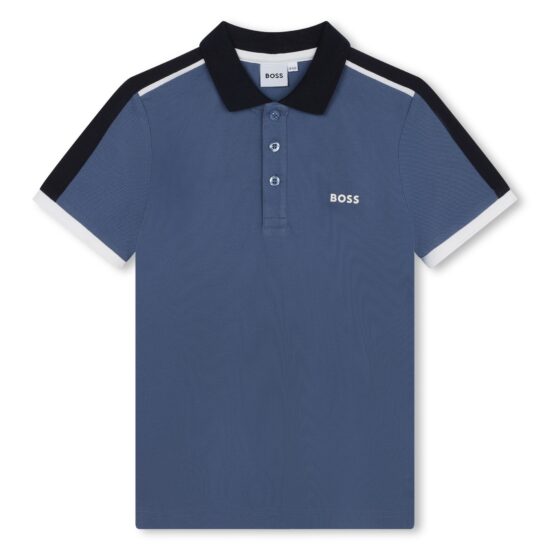 BOSS blue & navy polo shirt