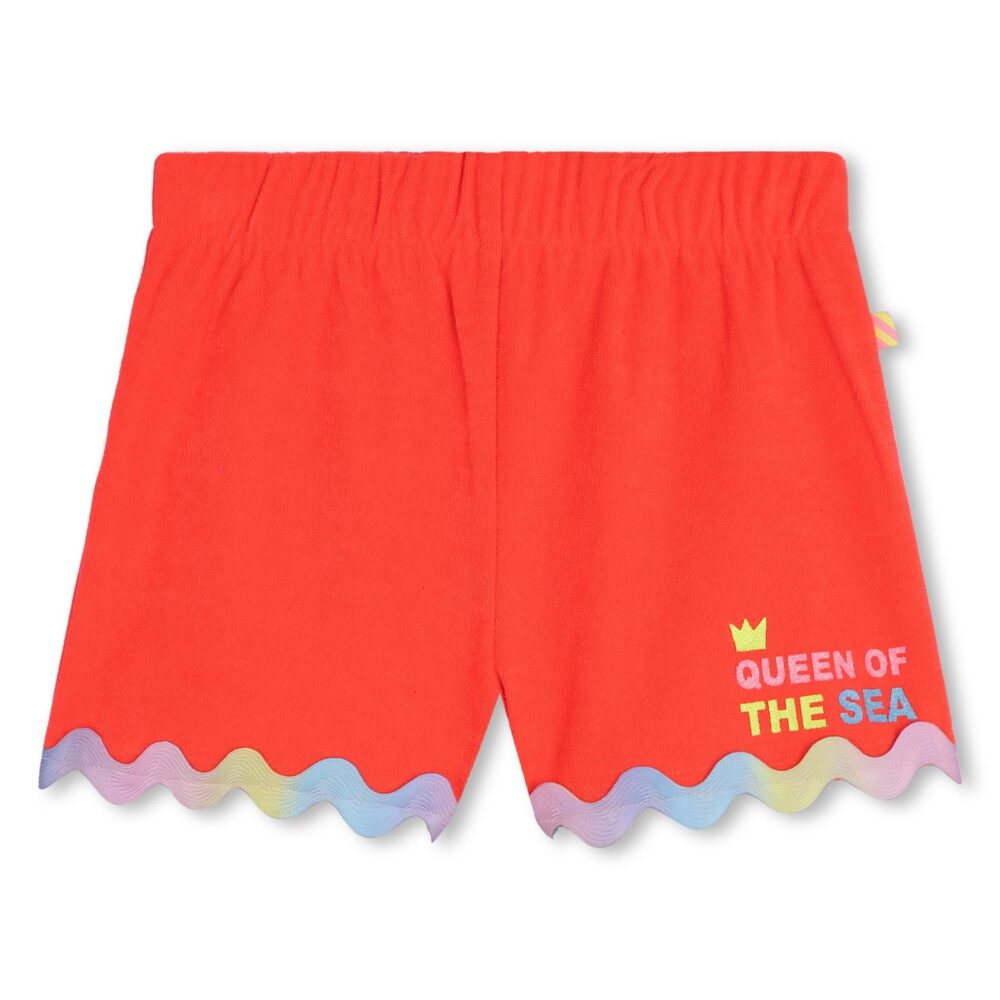 BILLIEBLUSH orange towelling shorts set