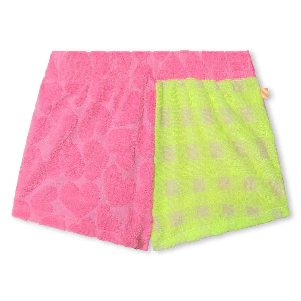 BILLIEBLUSH pink towelling shorts set