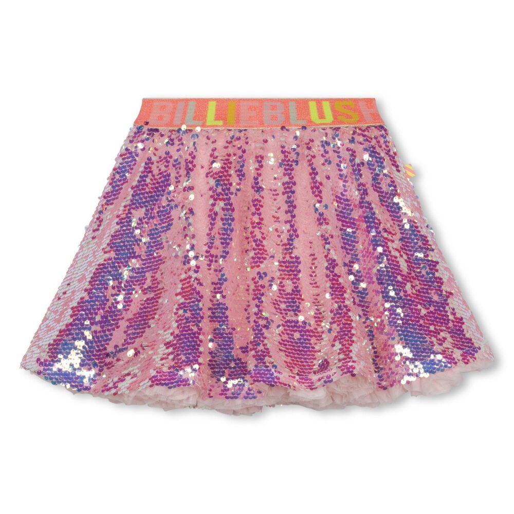 BILLIEBLUSH sequinned skirt set