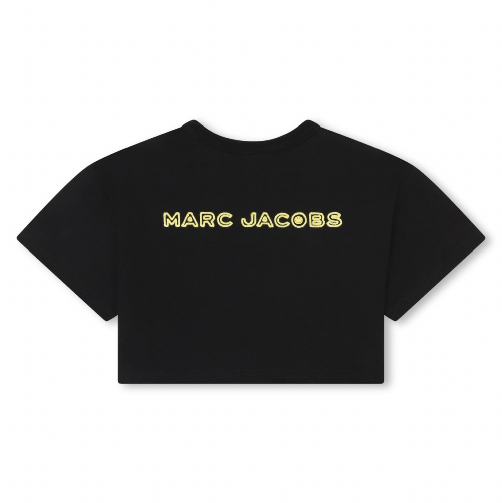 Marc Jacobs black smiley cropped Tshirt