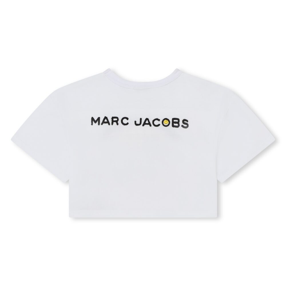 Marc Jacobs white smiley cropped Tshirt
