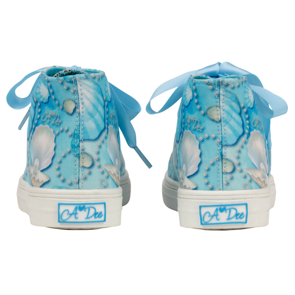 ADEE Jazzy Ocean Pearl High Top Trainers