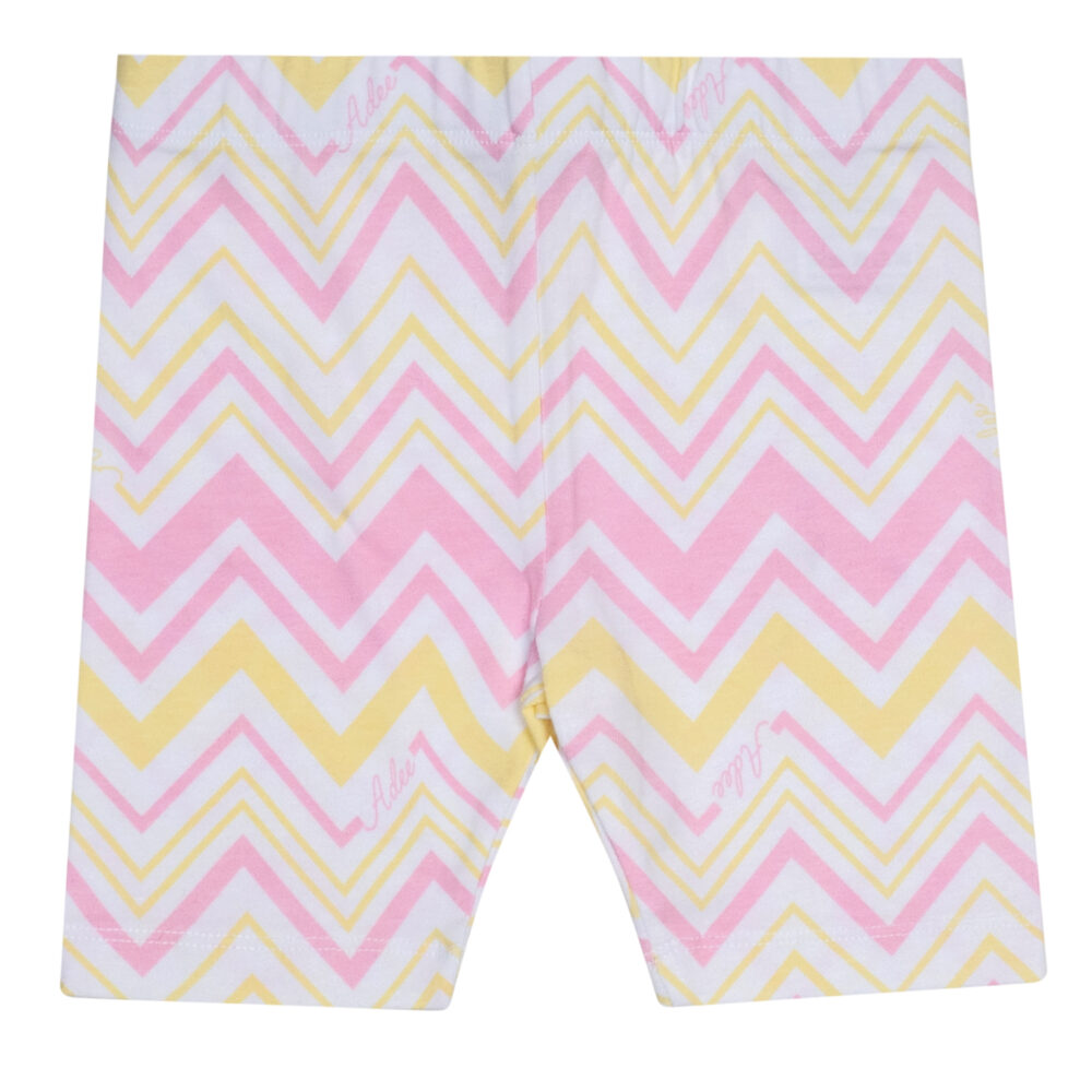 ADEE Loraine Pink Chevron Shorts Set