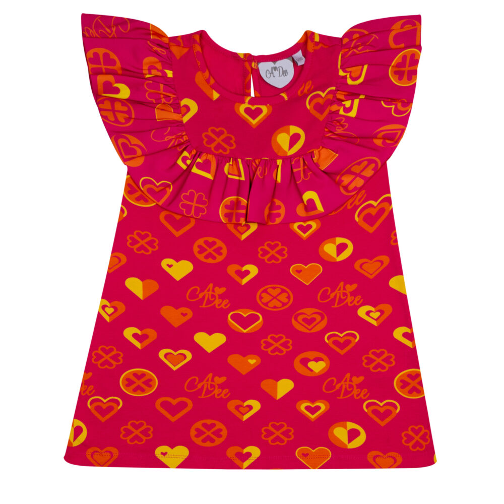 ADEE Marissa Heart Print Dress