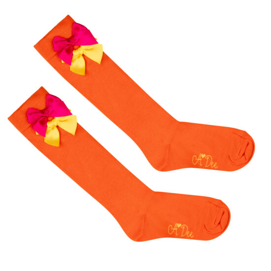 ADEE Maxine Orange Bow Socks