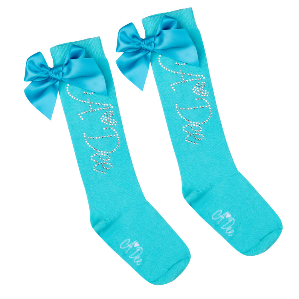 ADEE Olsen Blue Diamante Socks