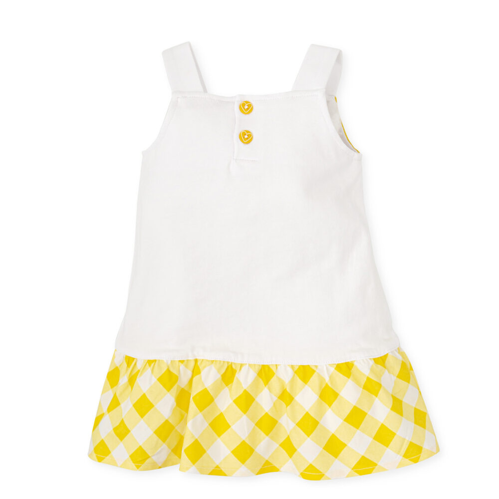 AGATHA Yellow & White Heart Print Dress