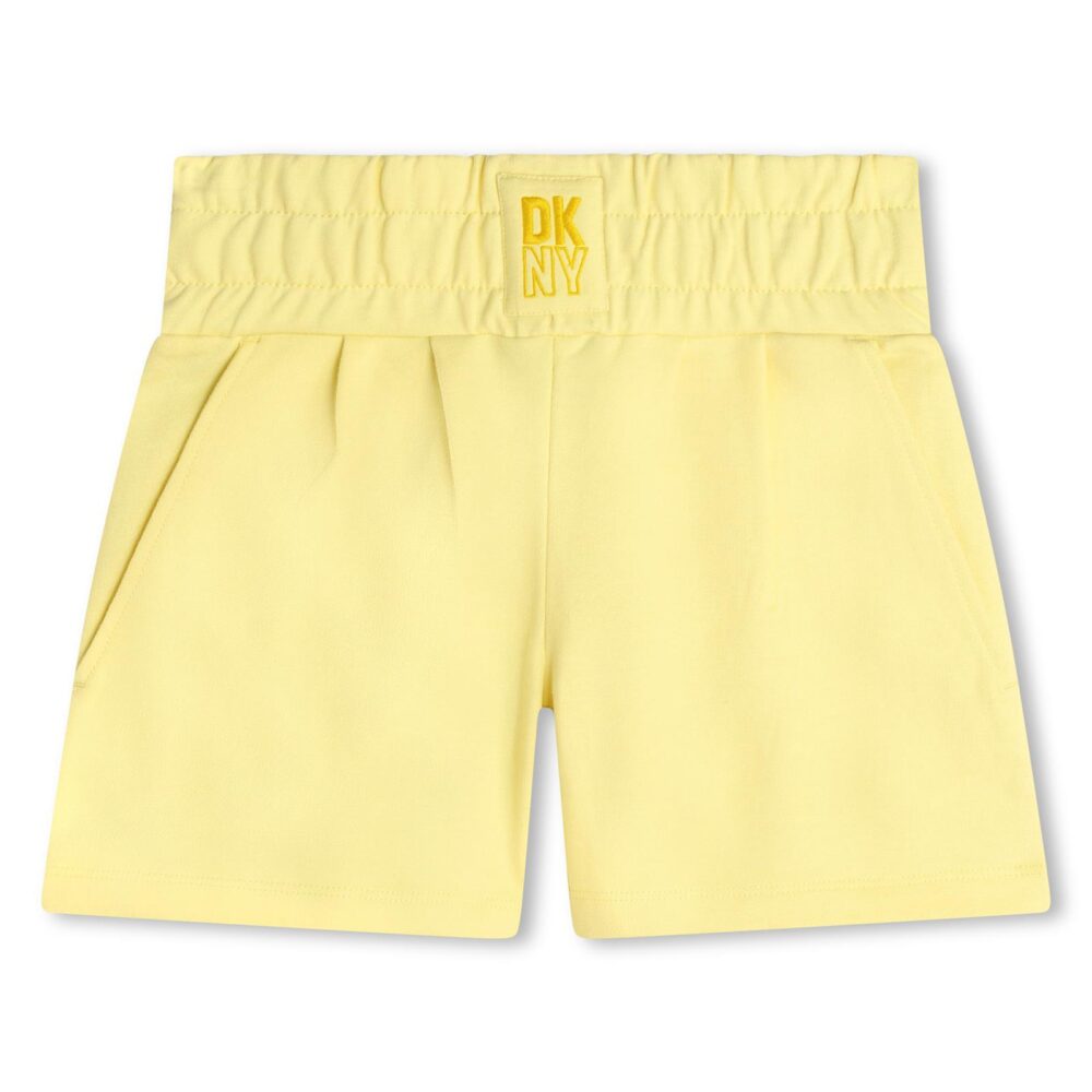 DKNY yellow jersey shorts
