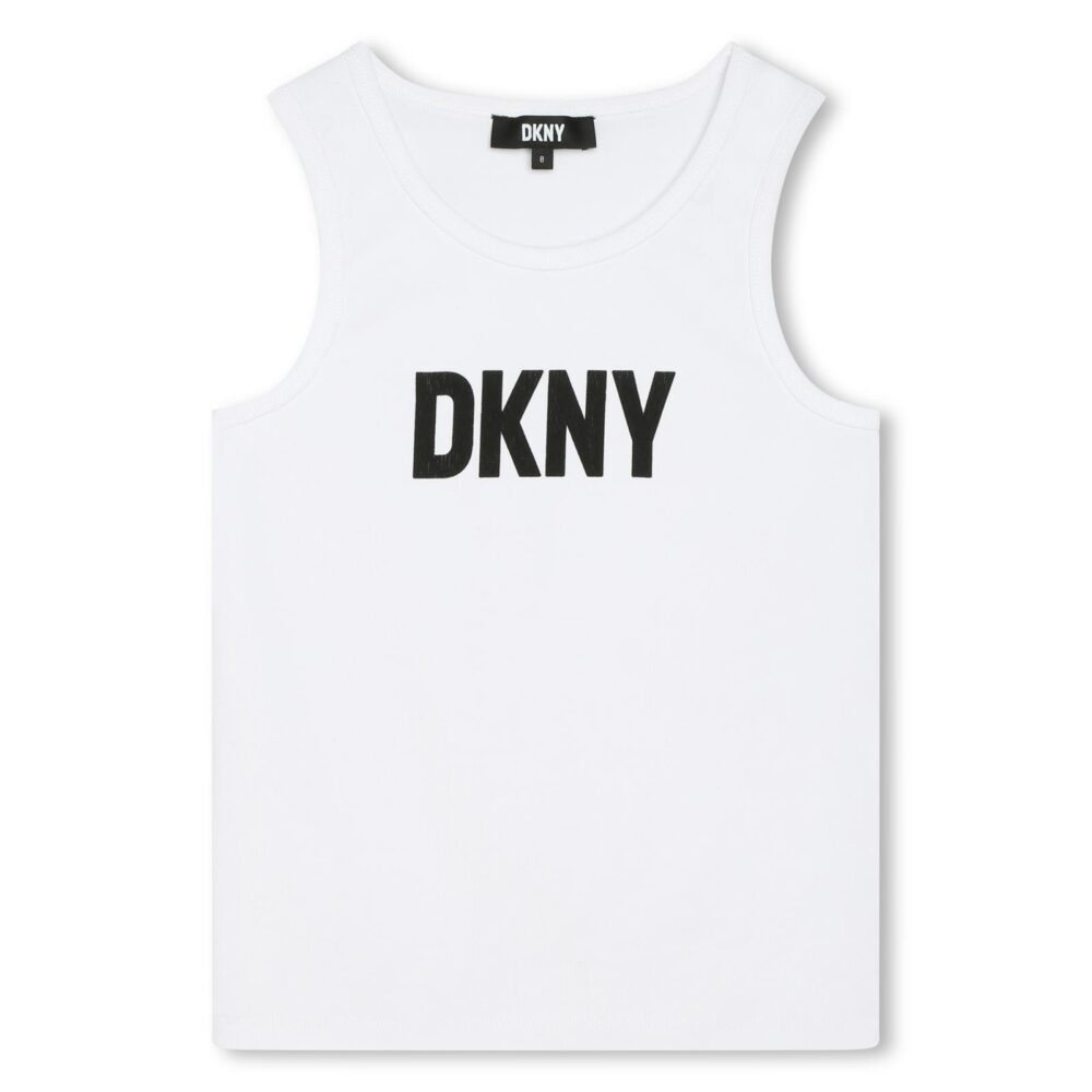 DKNY White & Green 2 in 1 Top
