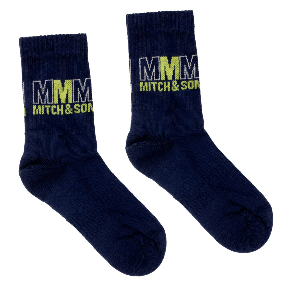 MITCH & SON West Navy Blue Sports socks