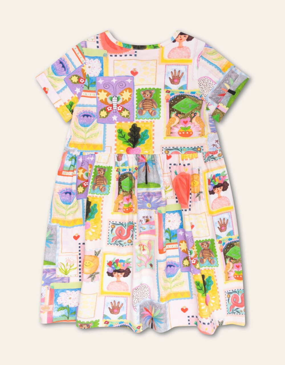 OILILY Doliday Cards Jersey Dress