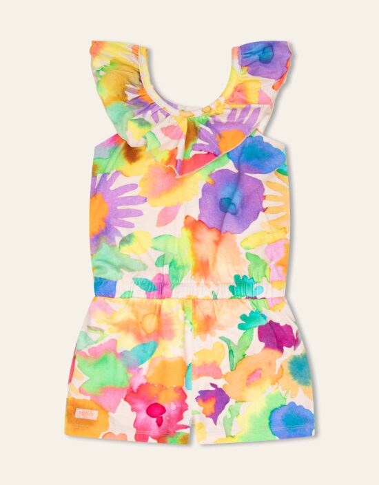 OILILY Party Inky Flowers Playsuit