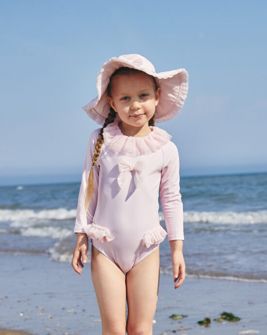 CARAMELO Pink Long Sleeved Swimming Costume