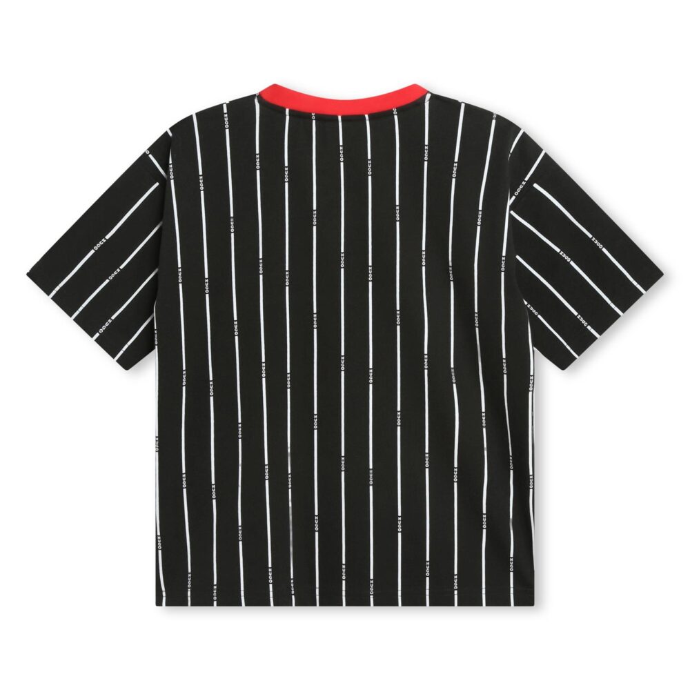 HUGO Black Striped Tshirt
