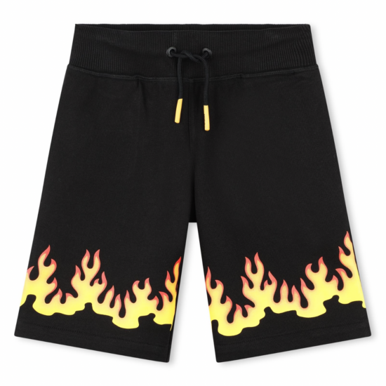 HUGO Black Flame Jersey Shorts