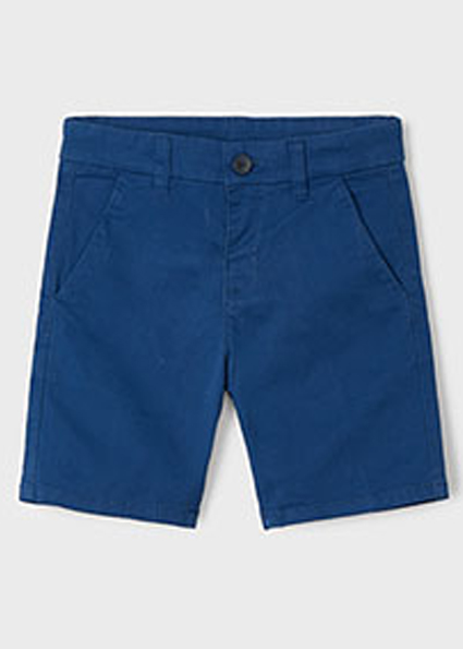 MAYORAL Blue Cotton Chino Shorts